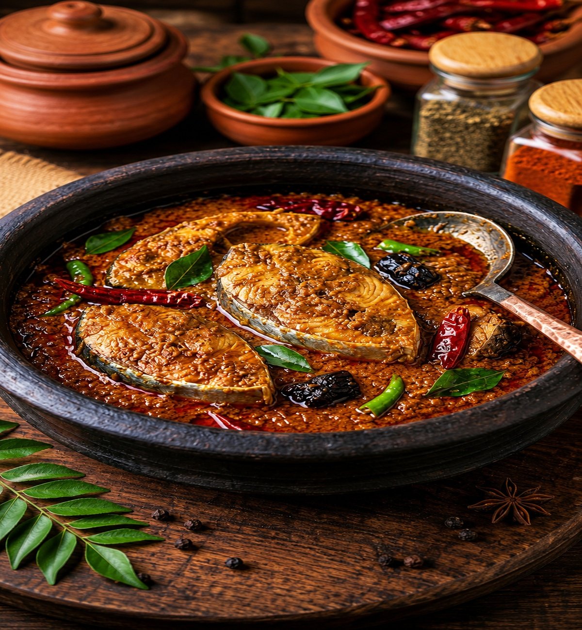 Pathoos Authentic Malabar Fish Masala (180g Jar) - Image 3